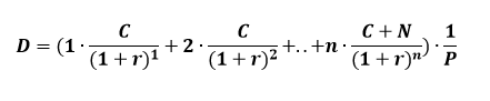 Формула дюрации Маколея