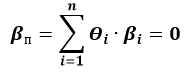 Формула бета нейтрального портфеля